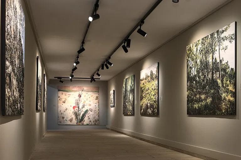 a room with paintings into the Othonian Court